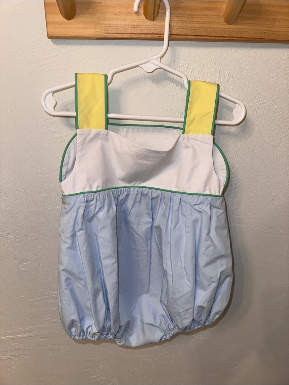 Toddler Bany Vintage Style Button Bubble Romper with House Appliqués 3T EUC - Picture 6 of 10